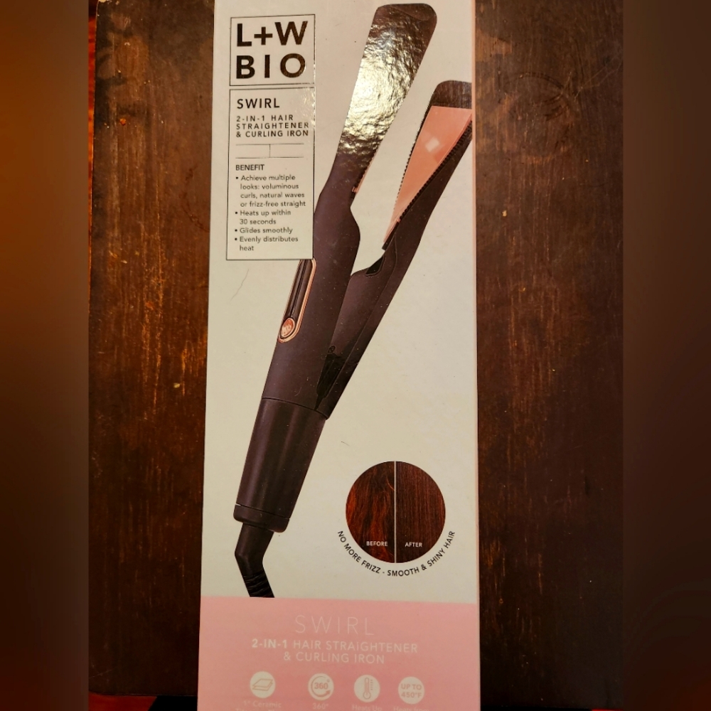 SWIRL2-IN-1 HAIRSTRAIGHTENER& CURLING IRON.